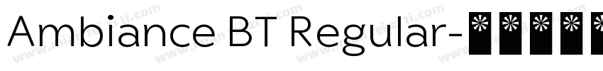 Ambiance BT Regular字体转换